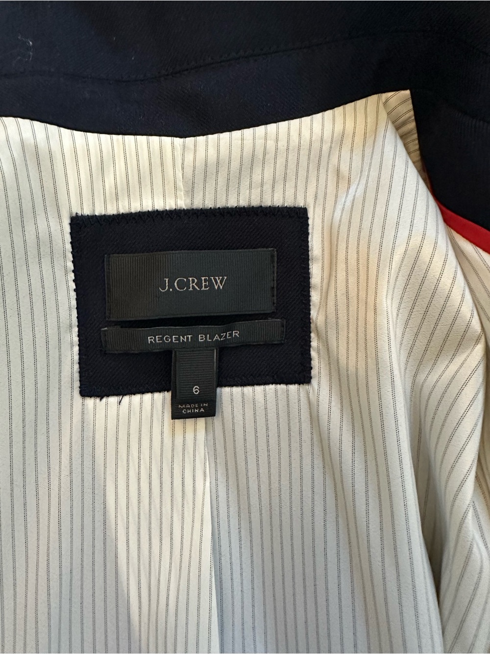 J.Crew Regent Blazer - Navy Wool Flannel 6 - Picture 6 of 6